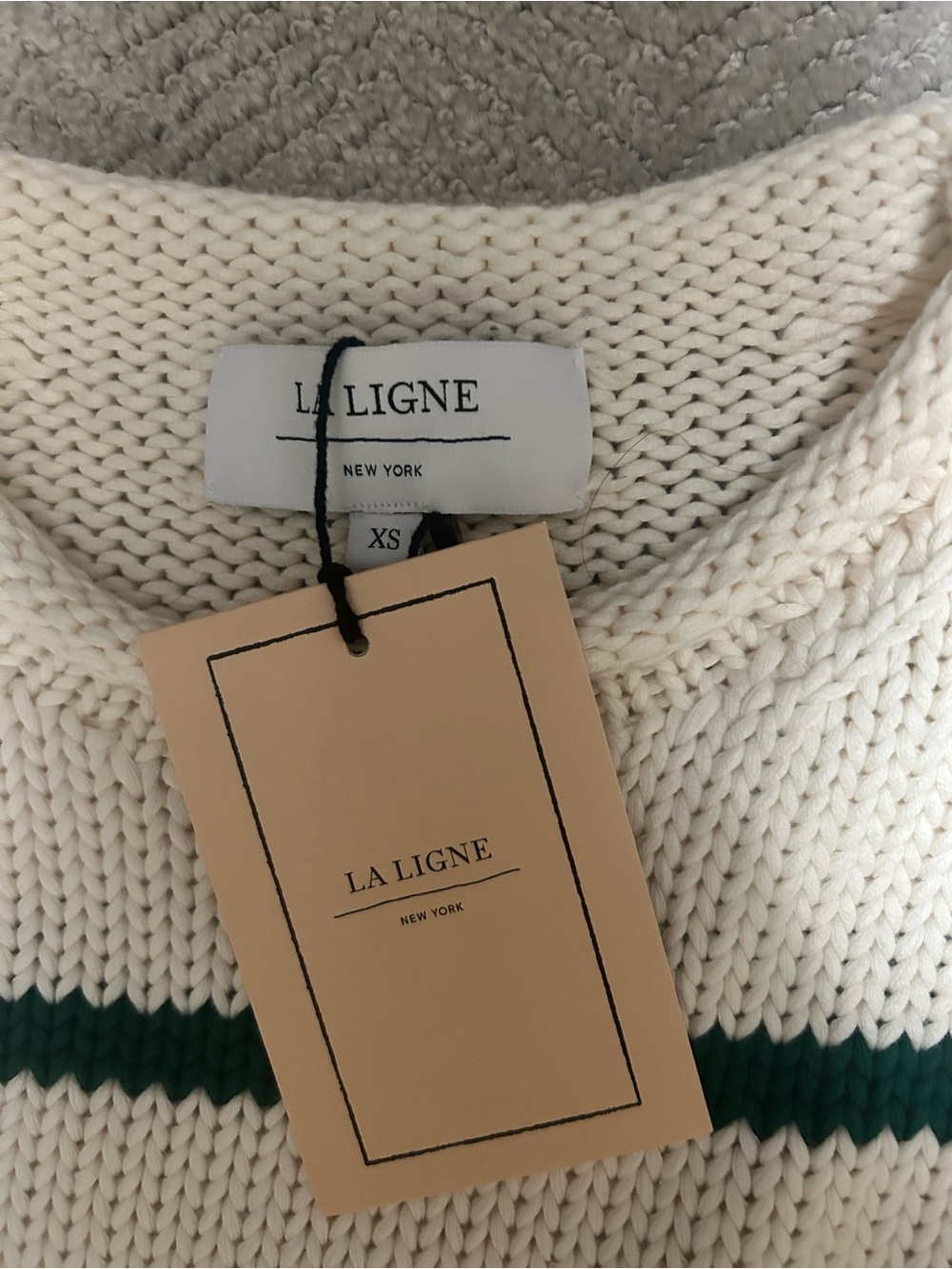 NWT La Ligne White/Cream Green Marina XS - Picture 6 of 6